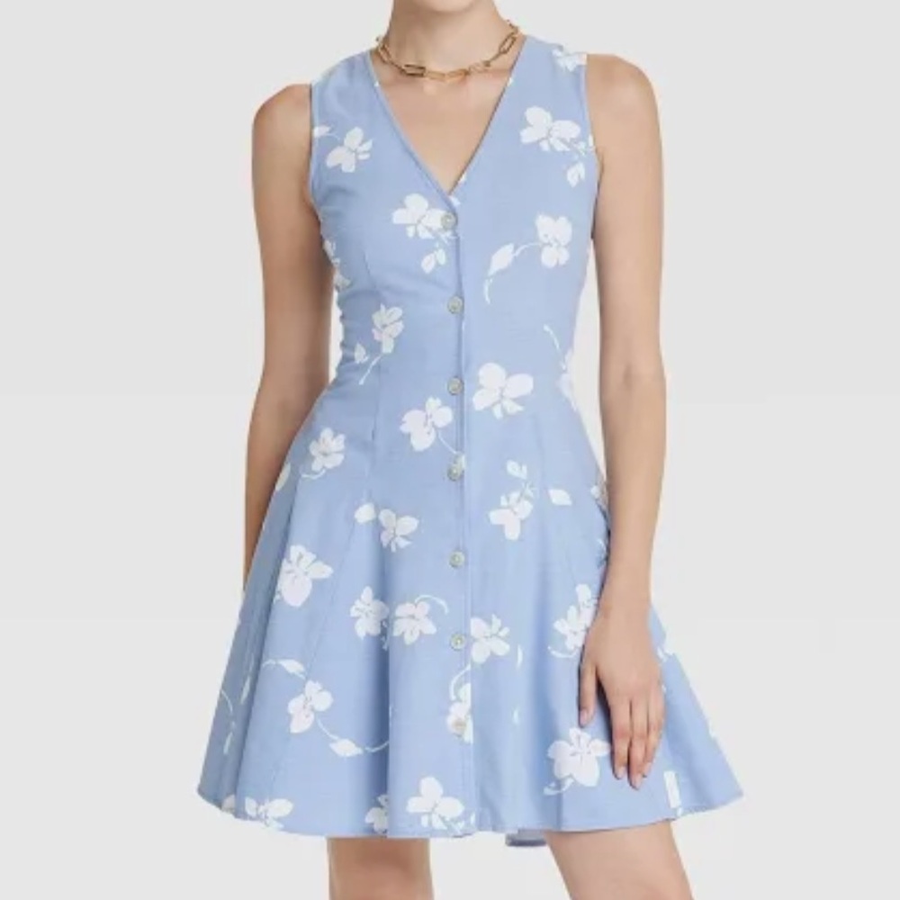 NWOT - Universal Thread - Women’s Floral Button-Down Dress with Pockets